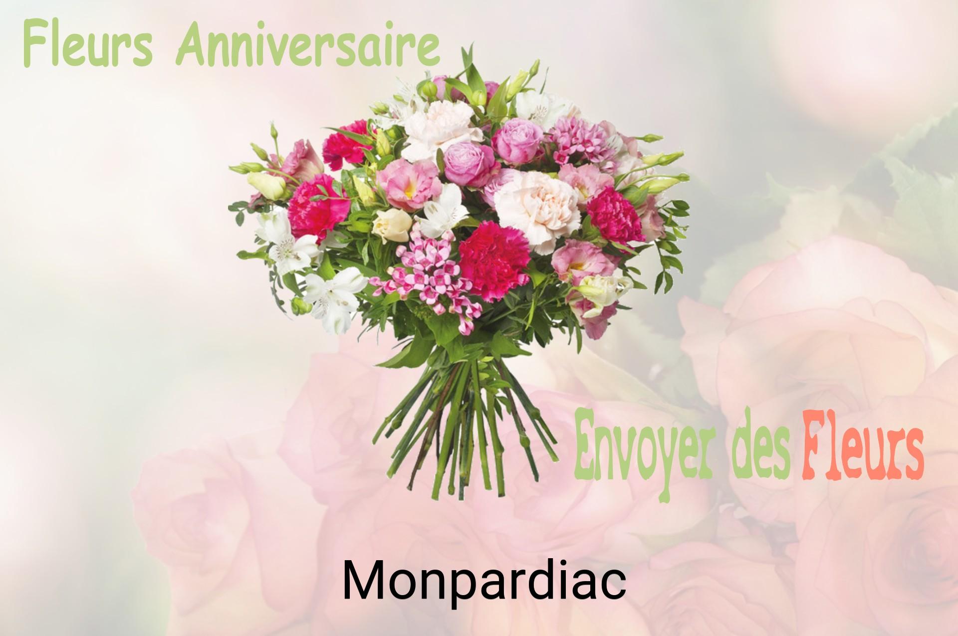 Bouquet de fleurs d’anniversaire livré à Monpardiac