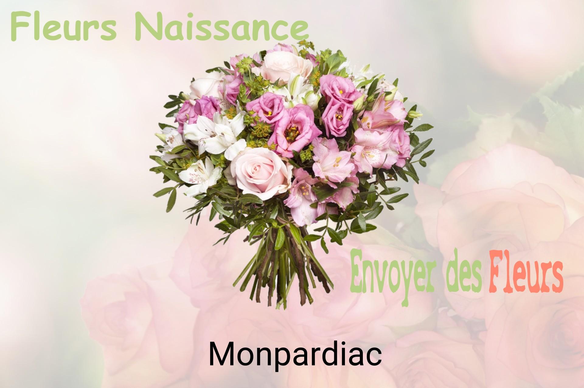 Bouquet de fleurs de naissance livré à Monpardiac